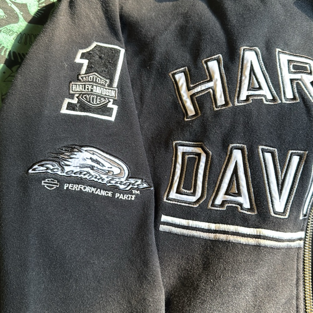 Genuine Harley Davidson Racing zip up hoodie - Picture 3 of 4